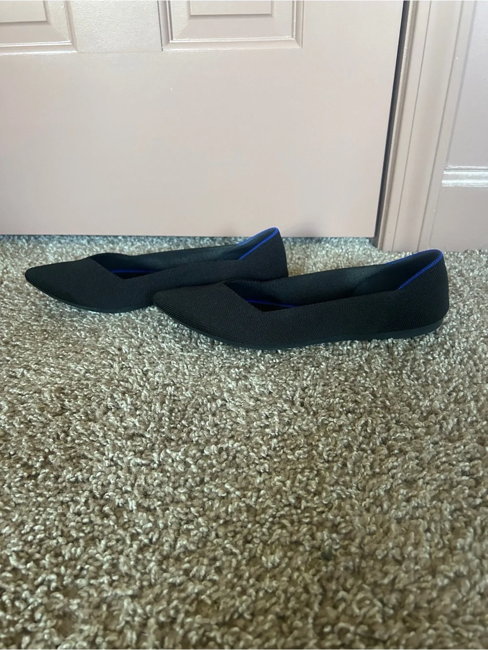 ROTHYS The Point II Flat Ballet Womens Sz 9.5 Black Shoes Ballet Blue Timeless